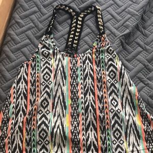 Colorful racerback tank top